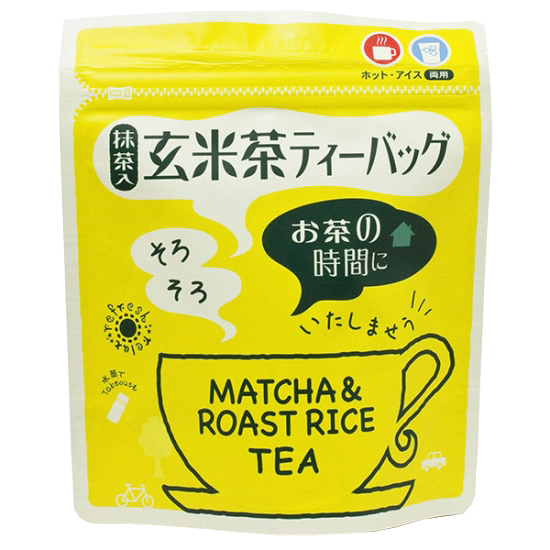 抹茶入 玄米茶 ティーバッグ 3g×15Pタグ付 
450円（税抜）